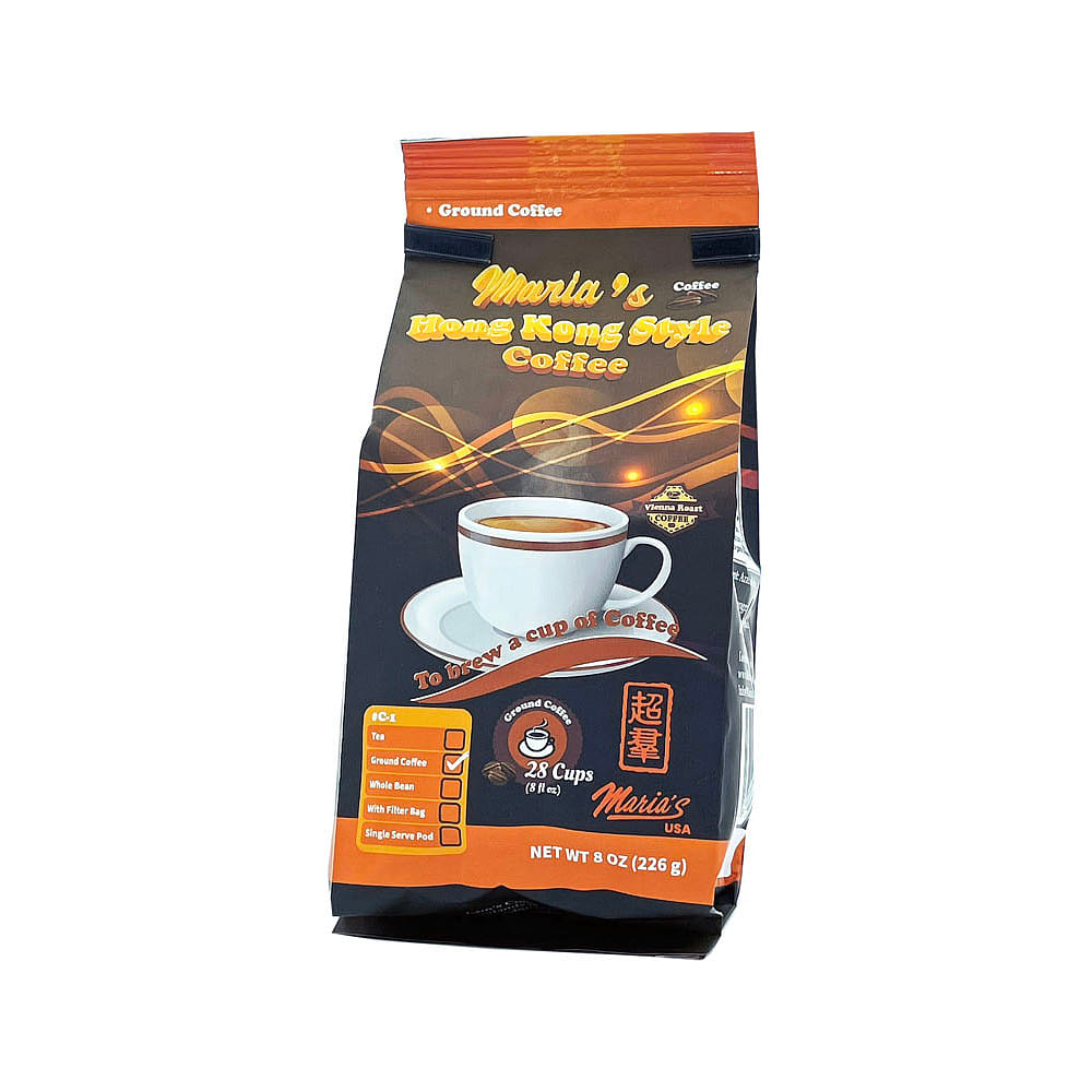 Maria's Hong Kong Style Coffee - Ground Coffee (8 oz) 226 그램