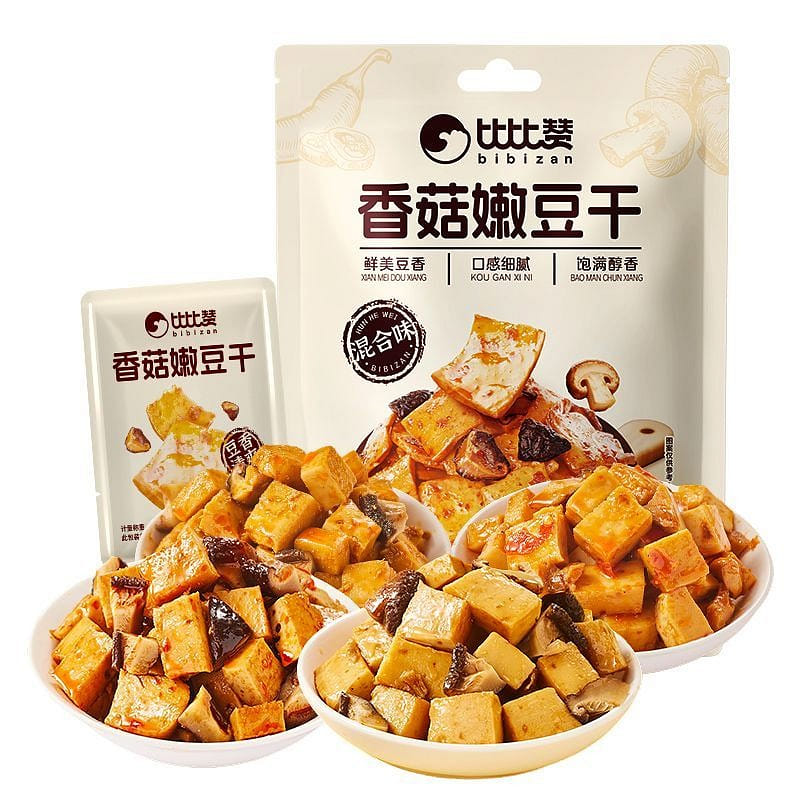 比比赞 香菇嫩豆干 250g(混合味) 250 克