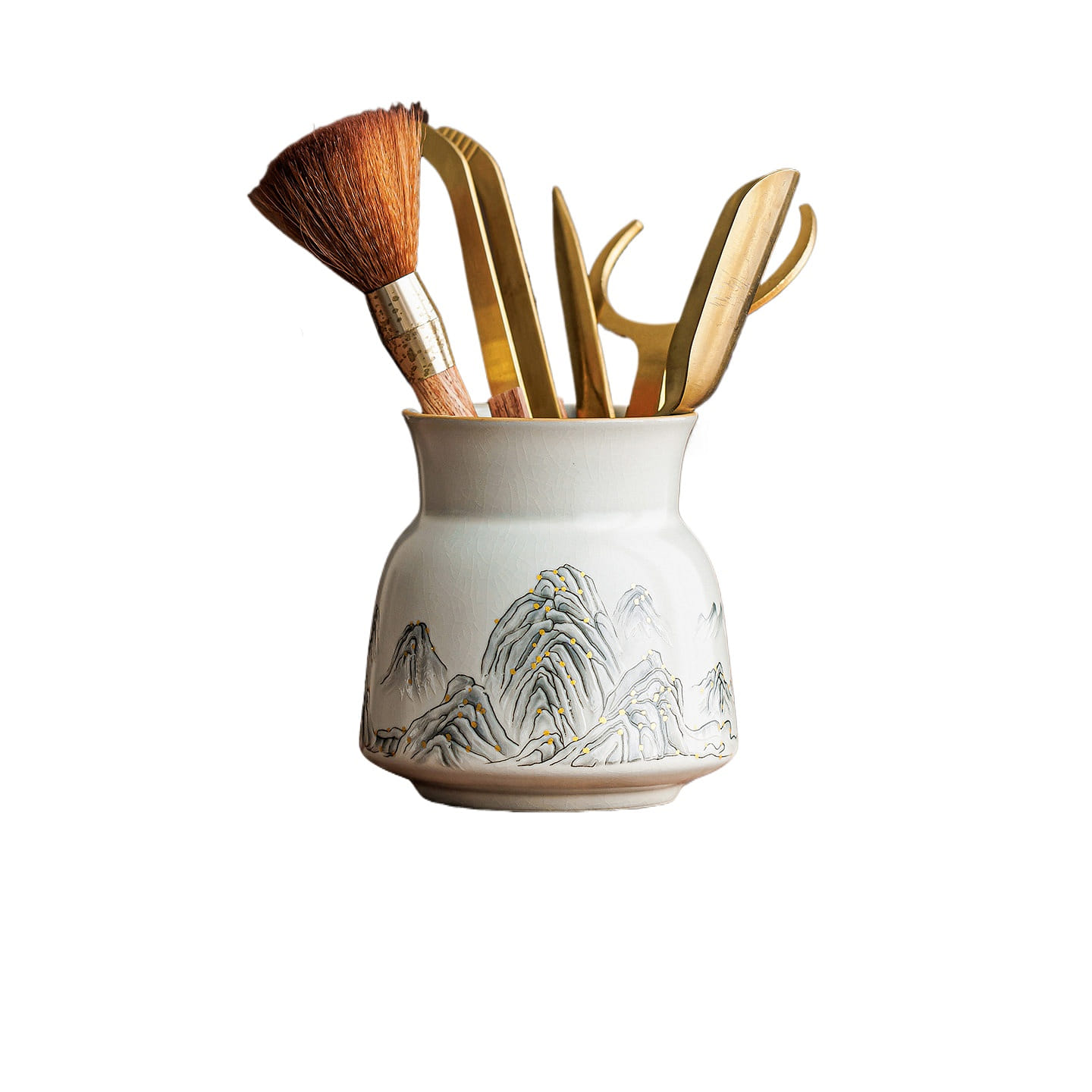 Qianli Jiangshan Ru Kiln Six Gentlemen 9 * 9.2 cm 1 box