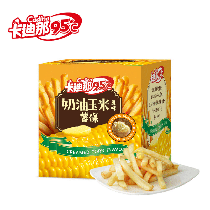 Taiwan (Cadina) 95C French fries (corn 5 packs) 90 กรัม
