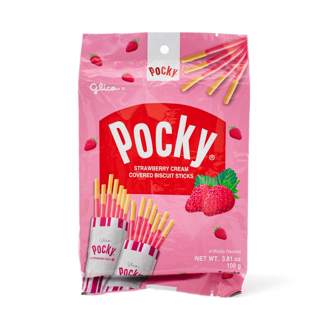 Glico ポッキー ストロベリー味 9パック 108 グラム