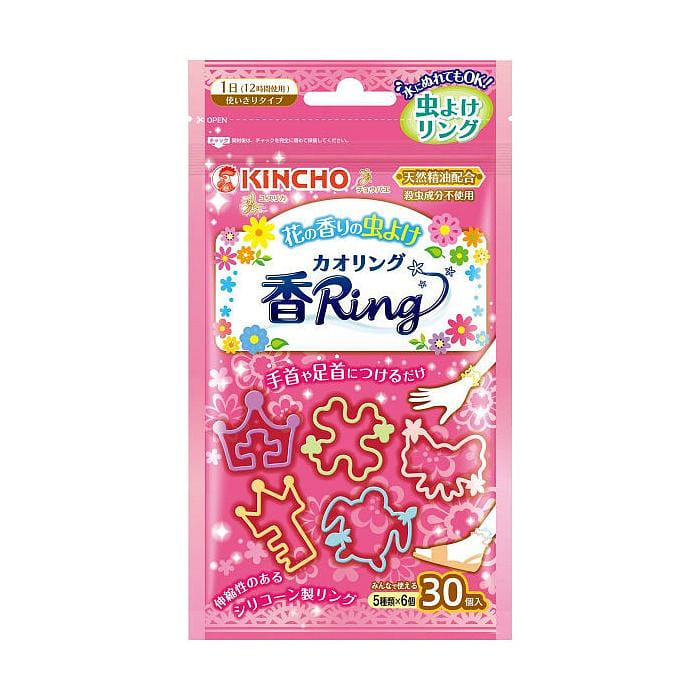 KINCHO Insect Repellent Ring (Flower Scent) 30 count