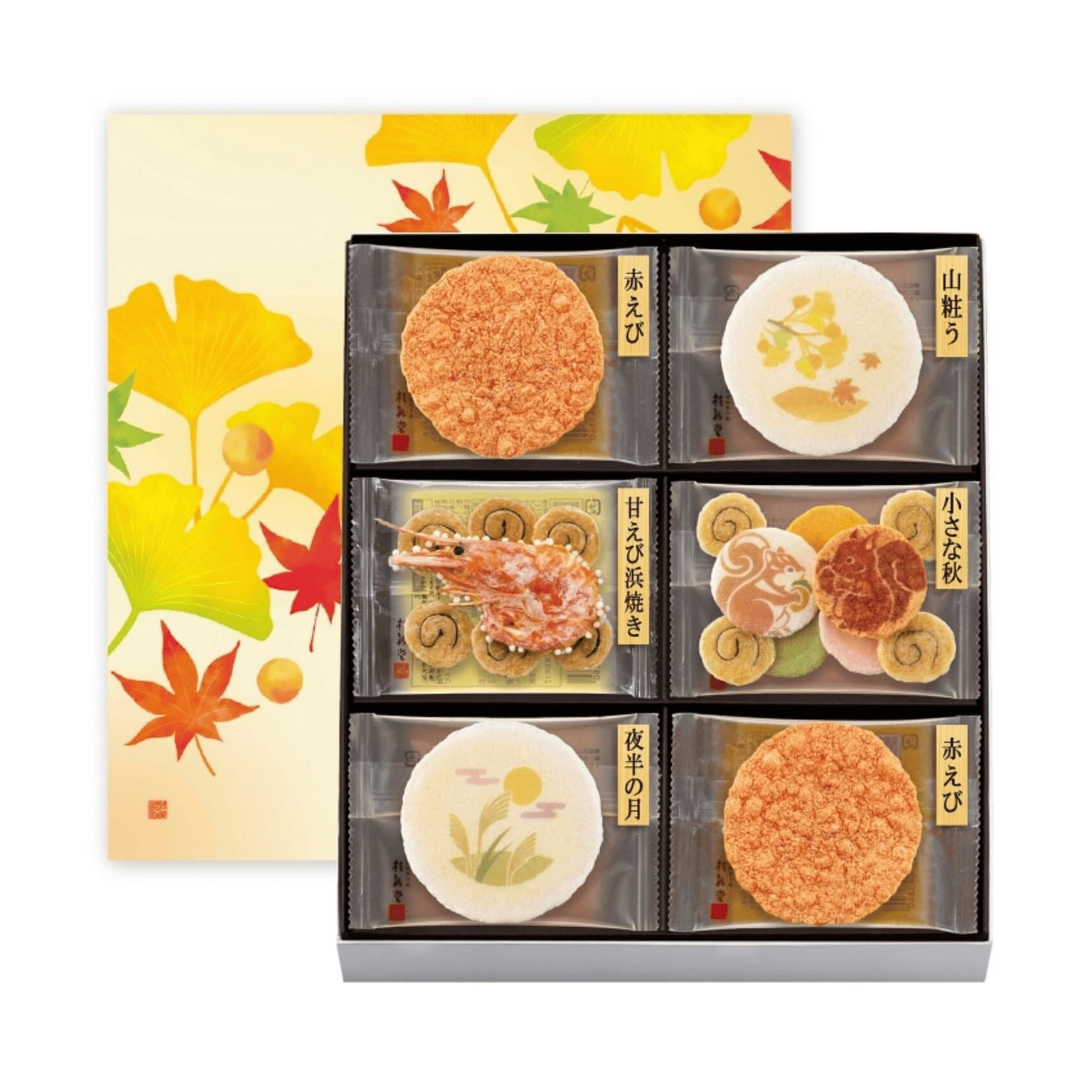 Keishindo Autumn Edition Rice Crackers 16pcs 1 box