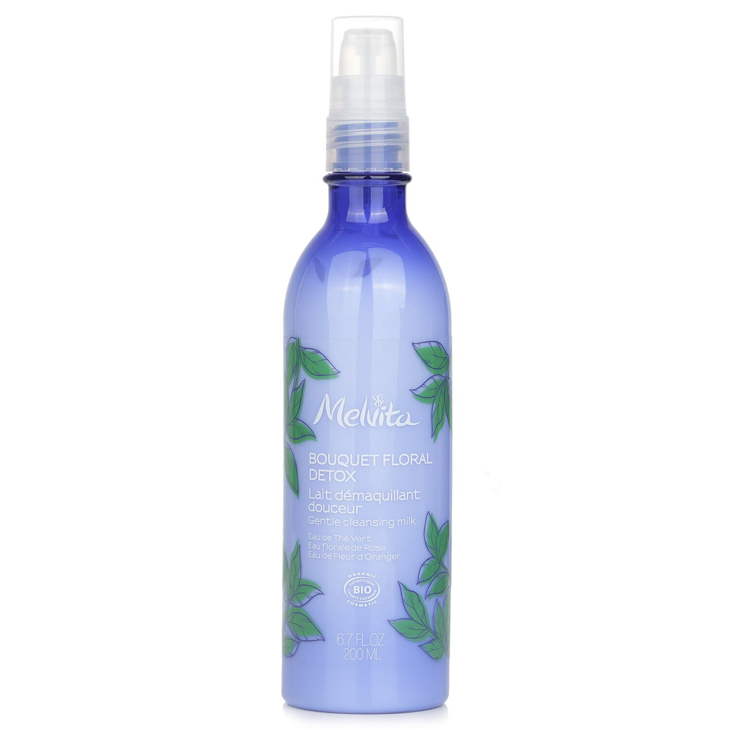Melvita Organic Flower Extract Detoxifying Cleansing Milk 200ml/6.7oz 200 มิลลิลิตร