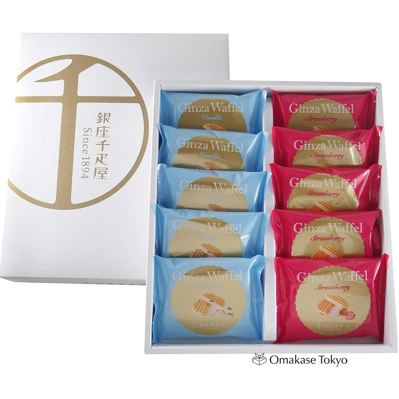 Ginza Sembikiya Fruit Waffel Cookie 10piece 450 그램