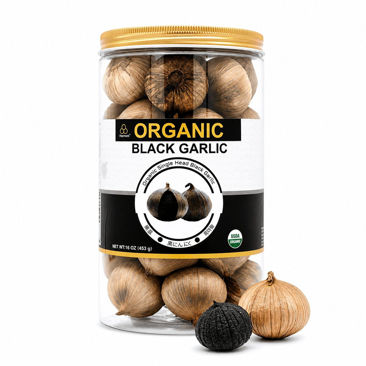 USDA Organic Black Garlic 453g Black Pearl Garlic 1 lb