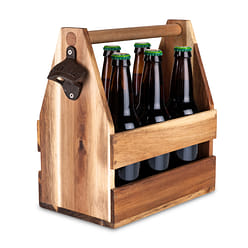 Acacia Wood Beer Caddy by Foster & Rye™ 1 份