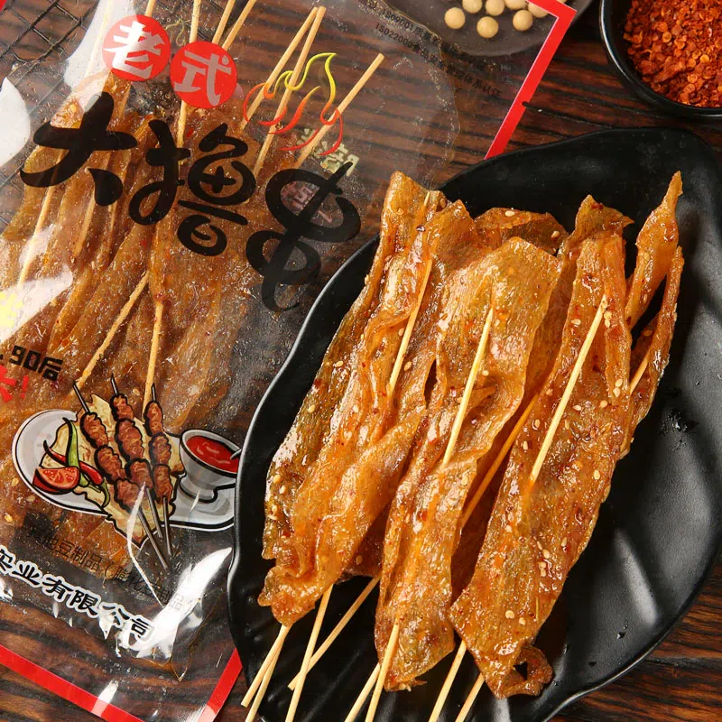 Yu Tongle Old-fashioned Spicy Skewers Spicy Spicy Strips Sweet and Spicy Vegetarian Soy Products Nostalgic Childhood Snacks and Snacks [66g Spicy Skewers 1 Pack] 66 그램