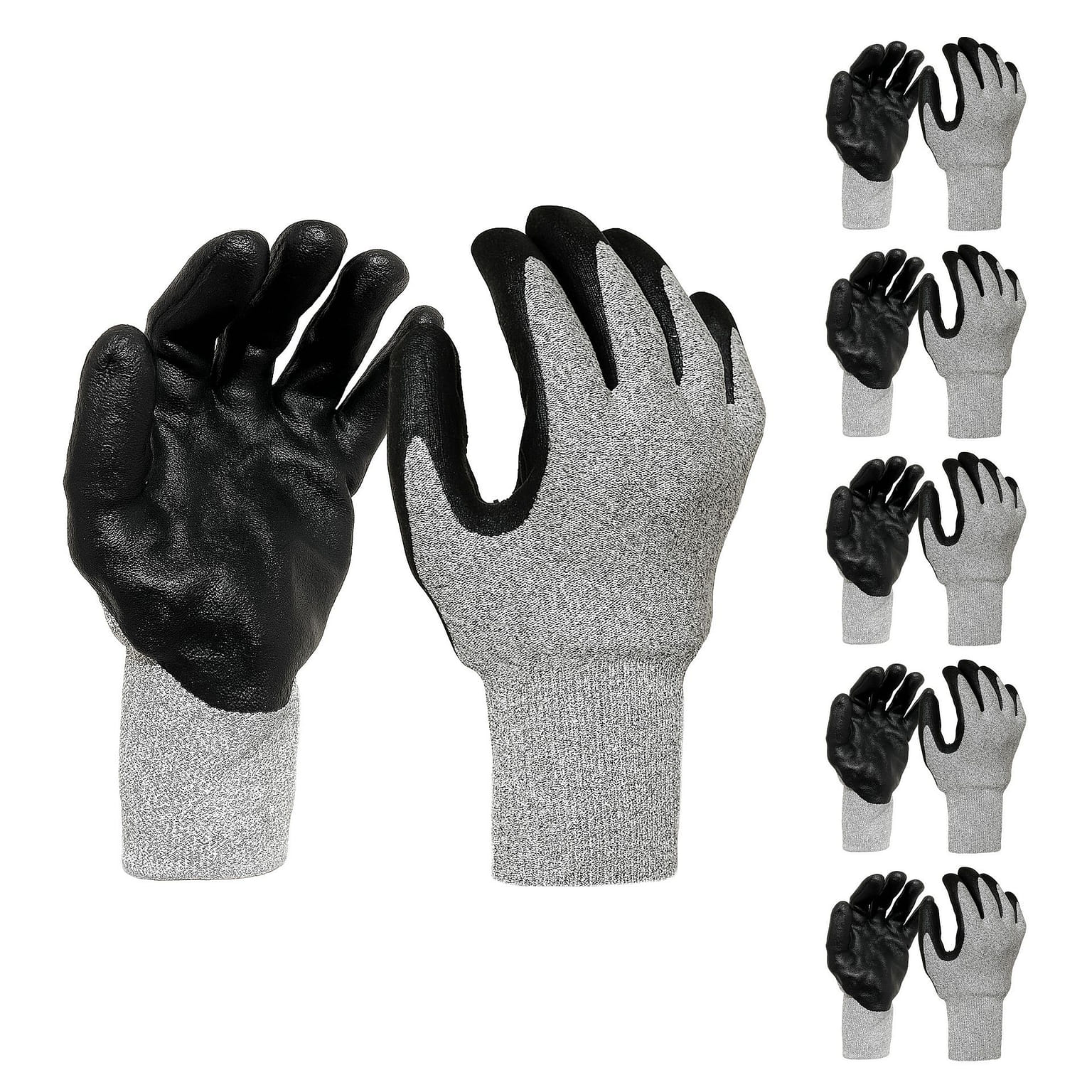 Grey Glass Fiber Glove S 5 count