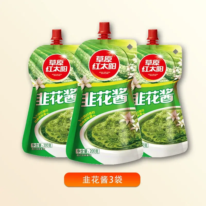 Prairie Red Sun Hot Pot Leek Flower Sauce 3 bags 600 グラム