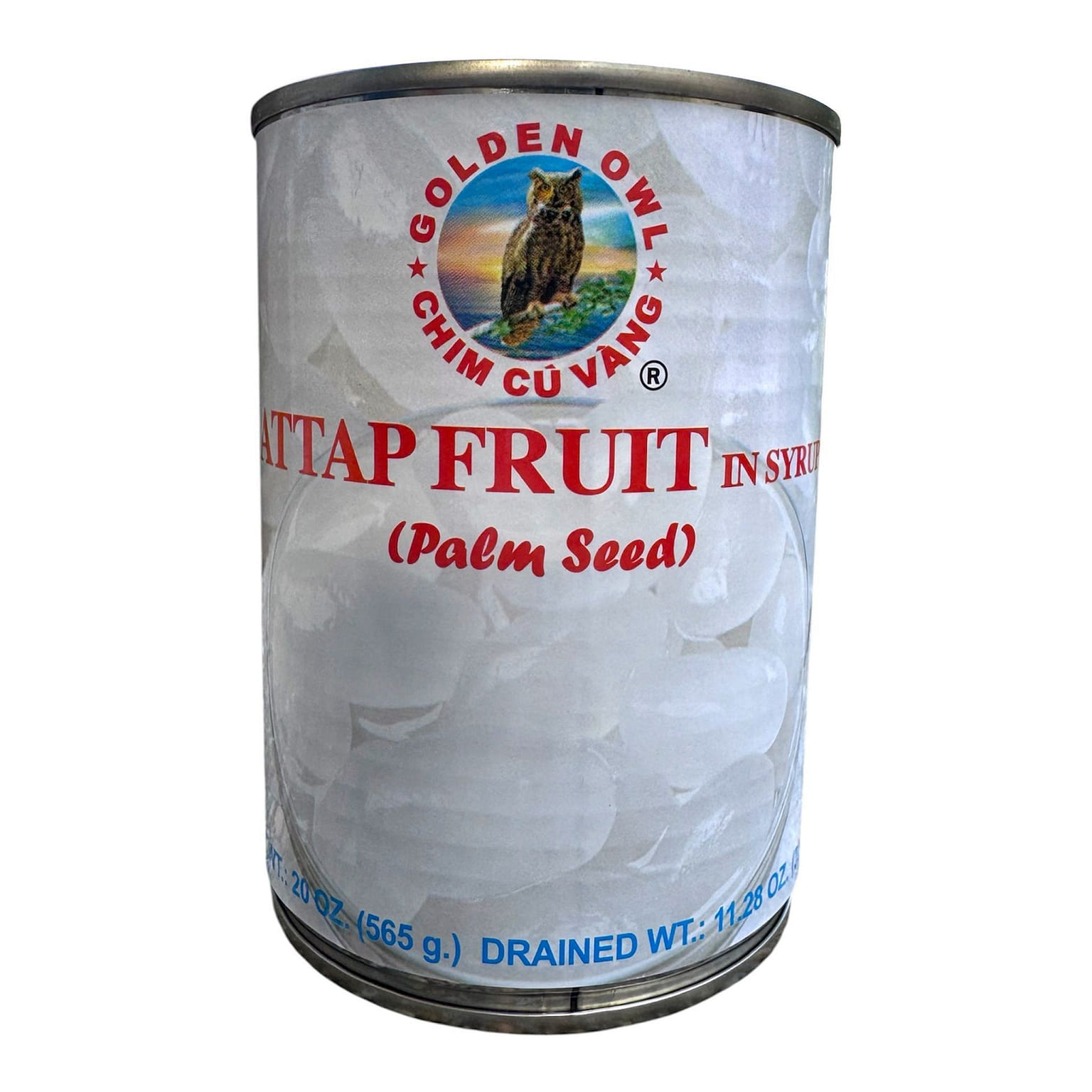 Golden Owl's Attap Fruit in Syrup (Palm Seed) 565 g
