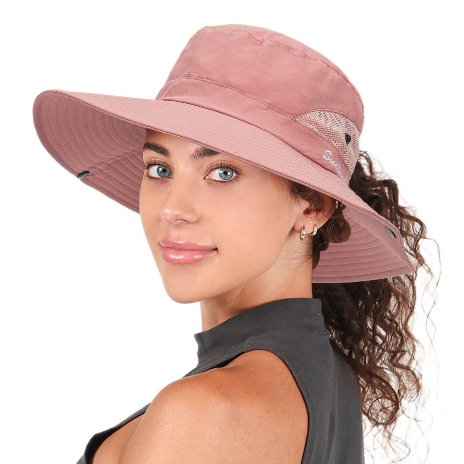Womens Summer Sun Hat Beach Hat Wide Brim Outdoor 1 each
