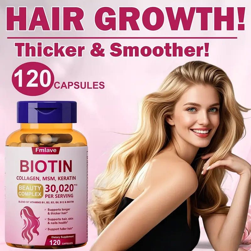 17-In-1 Hair Growth Biotin Supplement 120 count
