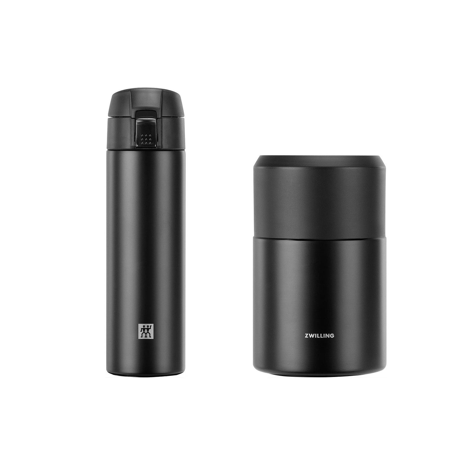 ZWILLING Thermo Travel Bottle and Food Jar 2-pc Set 2-pc / Black 1 ส่วน