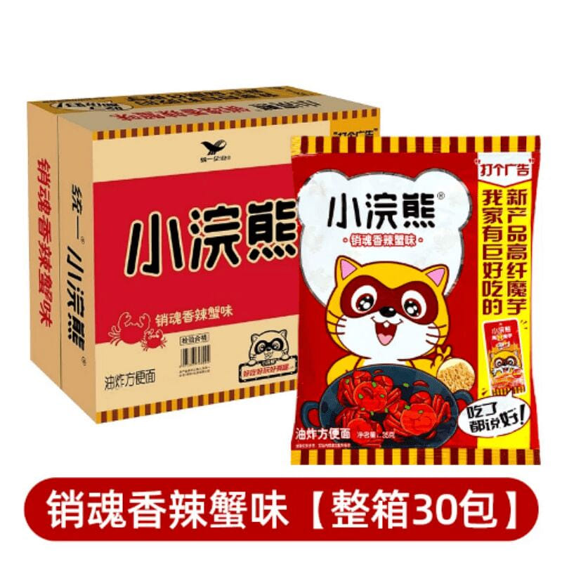 Little Raccoon Crispy Noodles Spicy Crab 35g*30 35 g