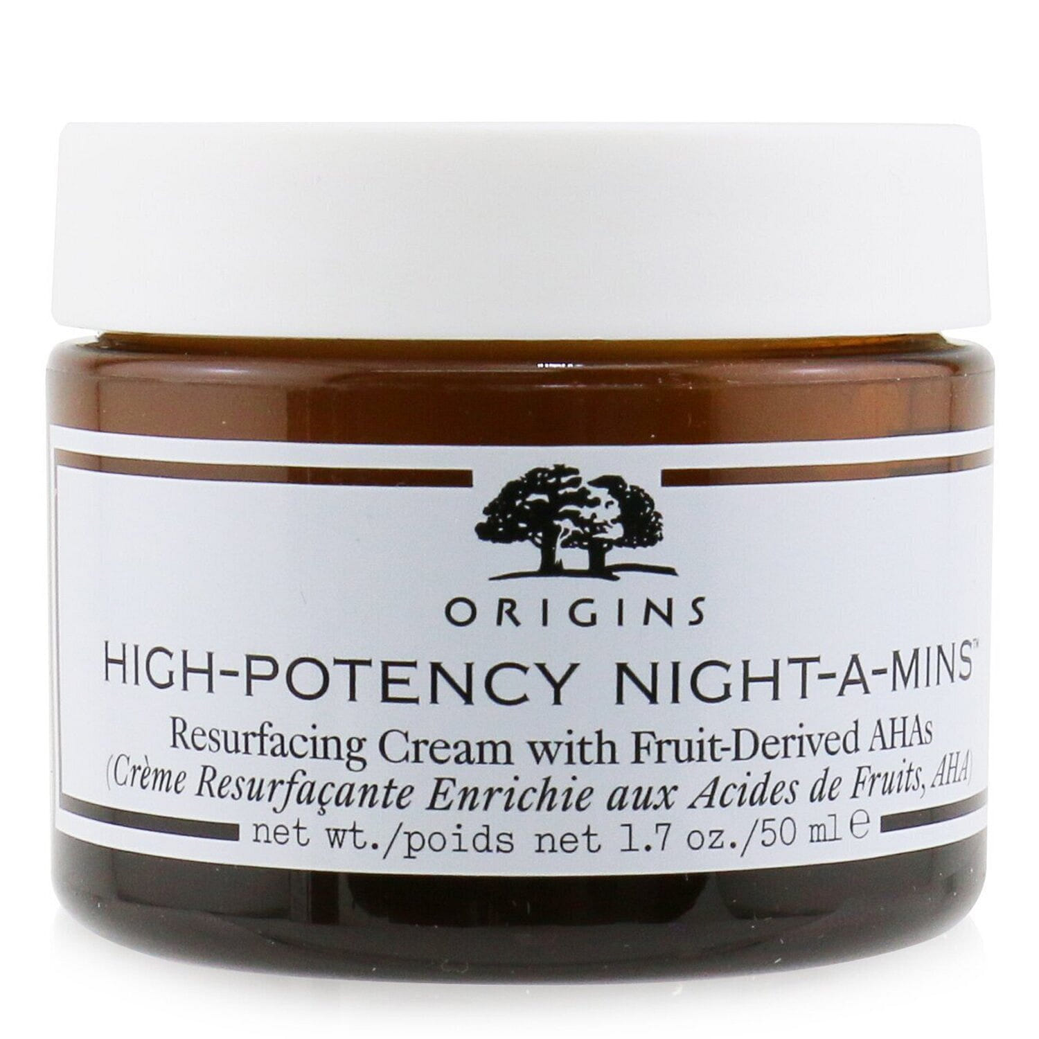 Origins High-Potency Night-A-Mins Resurfacing Cream With Fruit-Derived AHAs 50ml/1.7oz 50 มิลลิลิตร