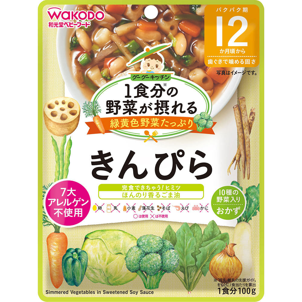 Wakodo Vegetable Kinpira 100g 1 개