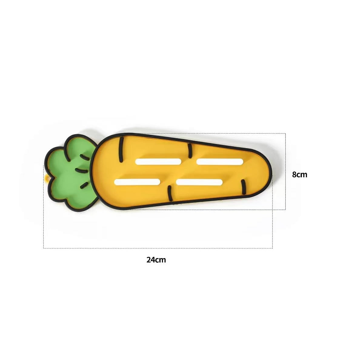 Carrot-shaped Lid Mat Yellow 1 count