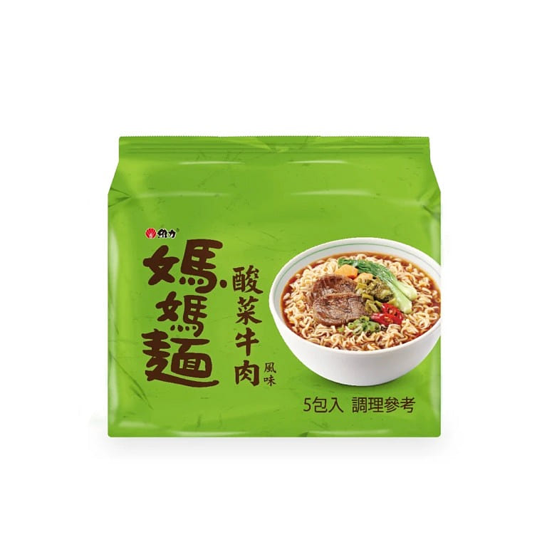 Mama Noodle Pickled Mustard Green Niurou Flavor (pack of 5) 400 グラム