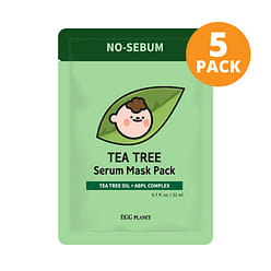 EGG PLANET Tea Tree Serum Mask Pack 5 count