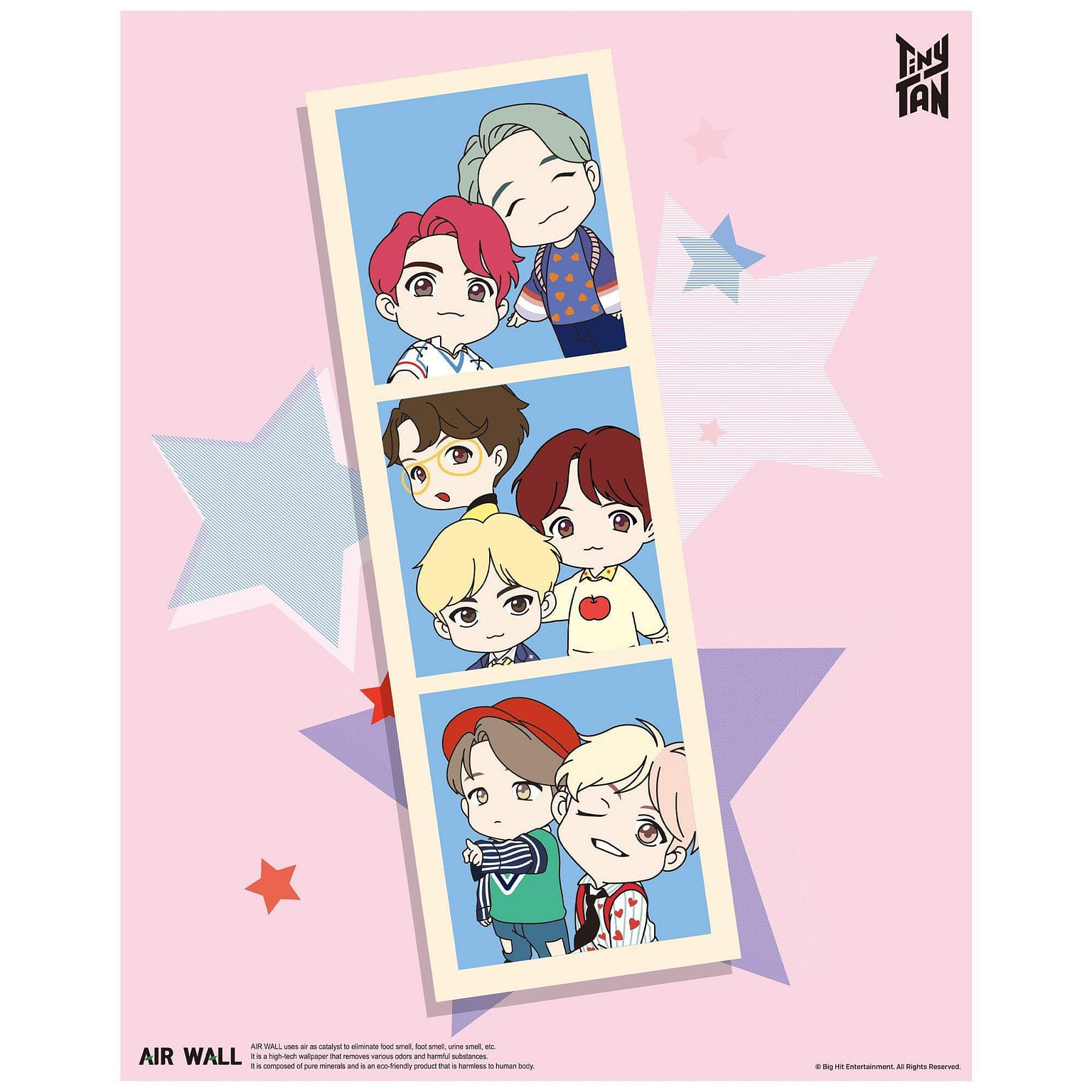 BTS Tiny TAN IDOL #3 - AirWall Poster【Official Licensed】 1 อัน