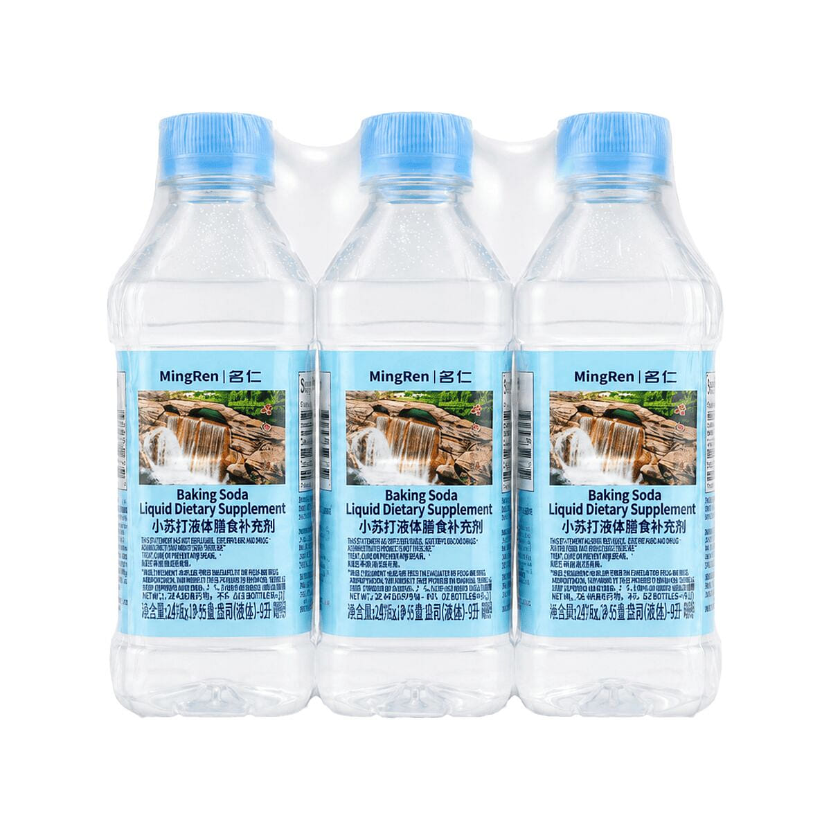 Mingren Baking Soda Dietary Supplement Liquid 375 ml*6 bottles
