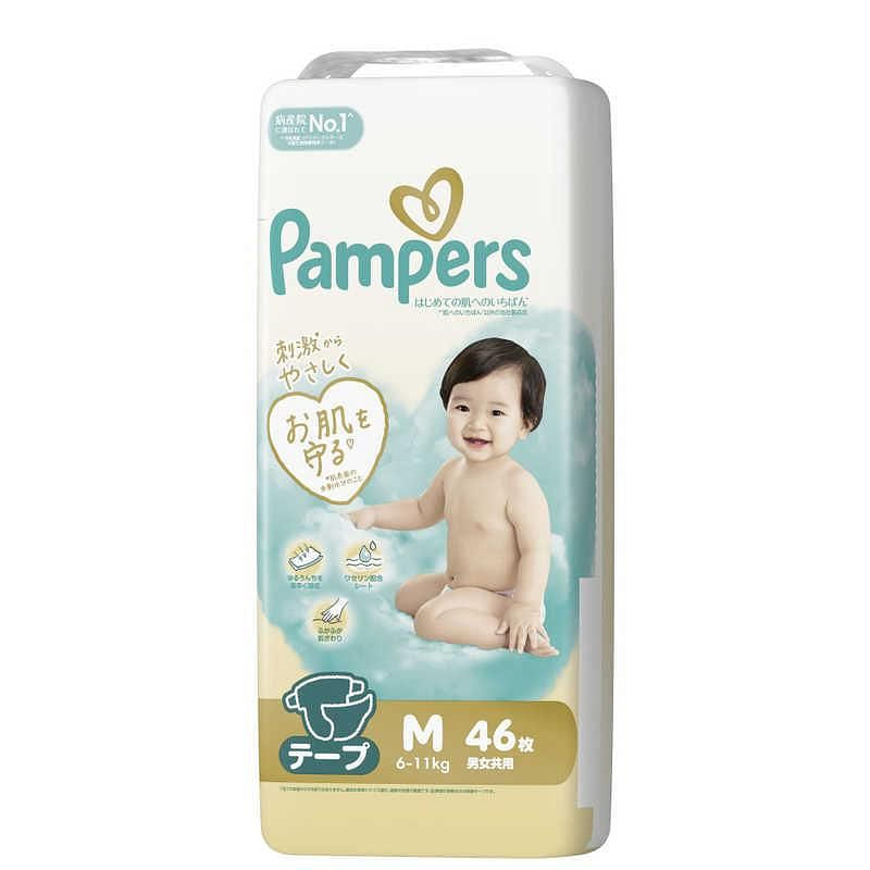 Pampers First Touch Super Jumbo M 6-11kg 46p 1 pack