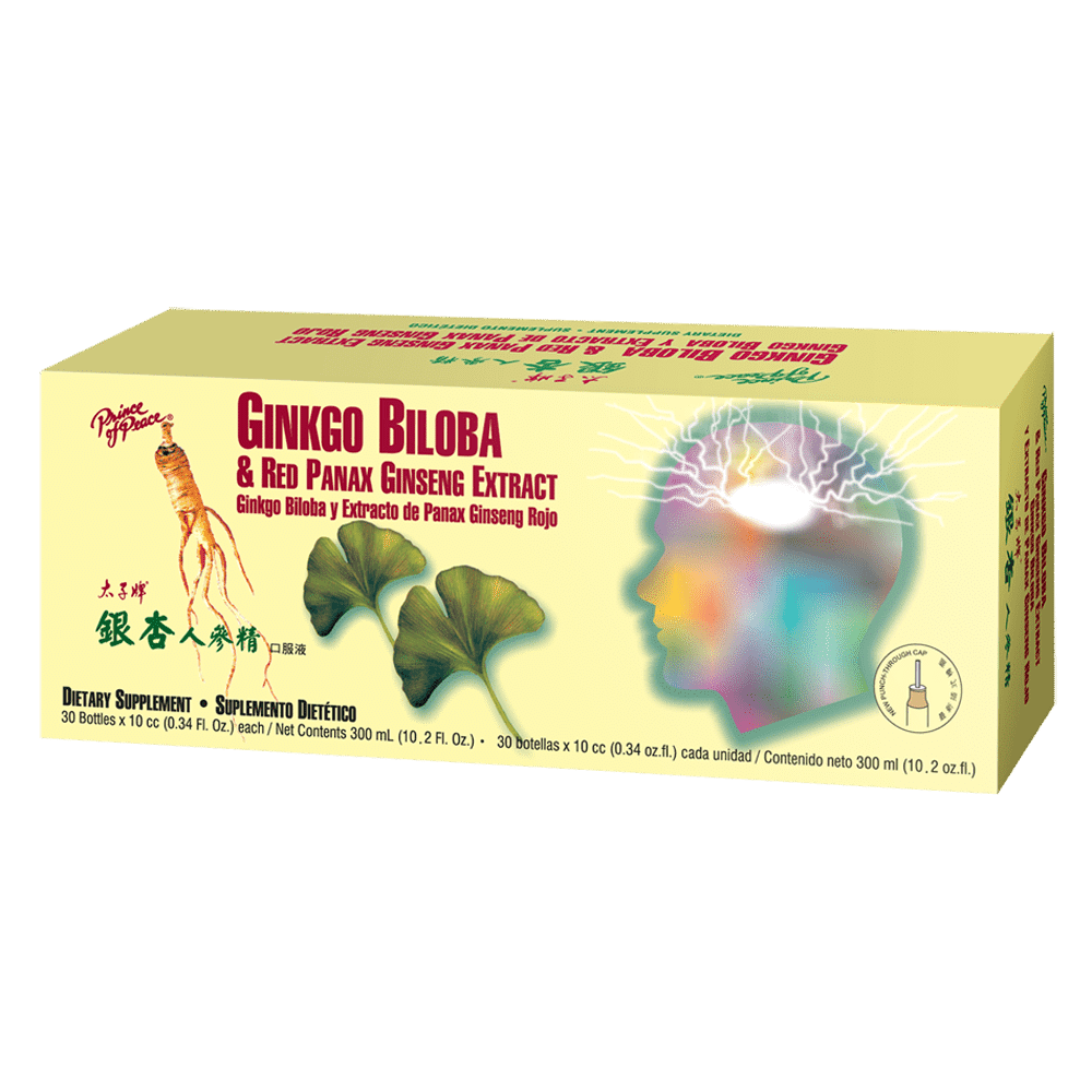 Prince of Peace Ginkgo Biloba & Red Panax Ginseng Extract, 30x10cc 1 份