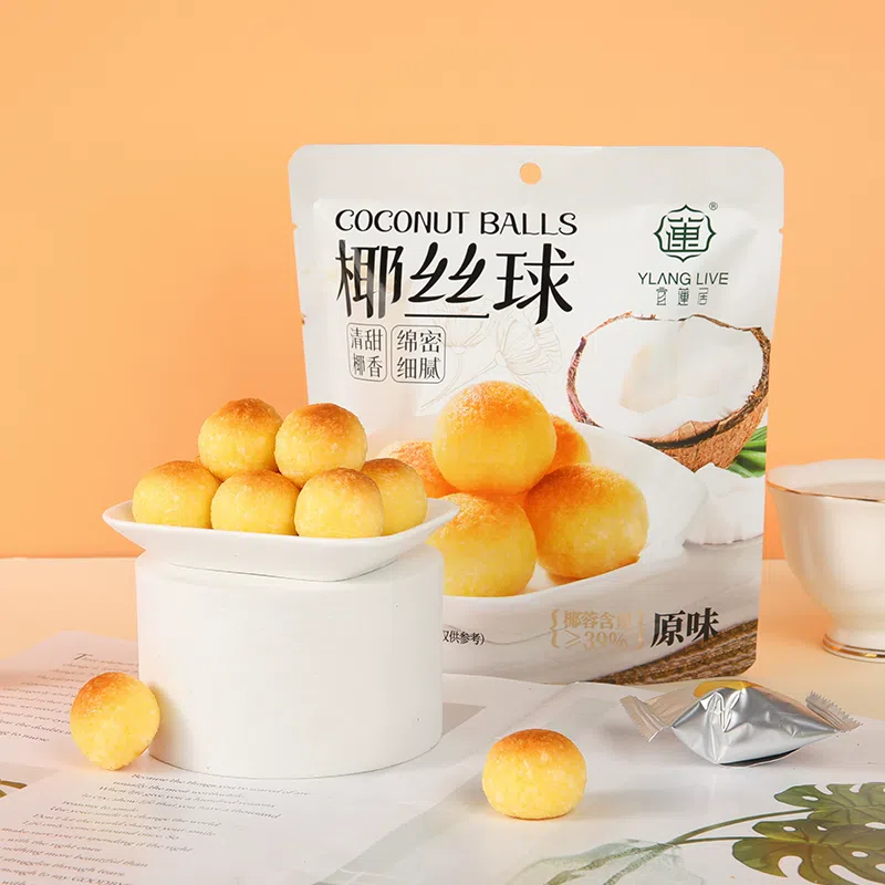 Yilianjiu Coconut Silk Ball Original Flavor 90g * 90 กรัม
