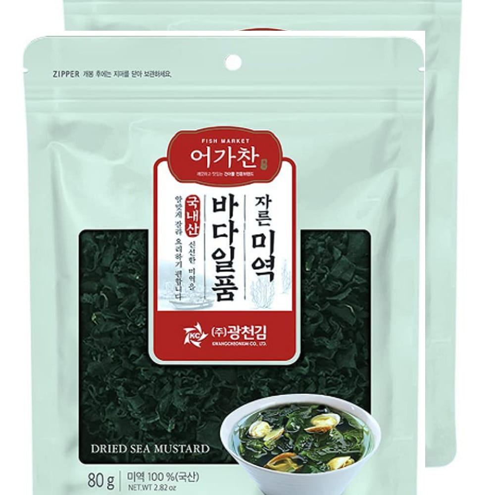 말린 미역 80 그램*2 팩