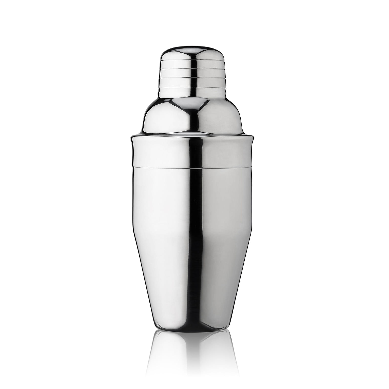 True Contour Cocktail Shaker, 18 oz Stainless Steel Cobbler Shaker With Cap And Strainer - Drink Shakers for Cocktails and Liquor 18 oz