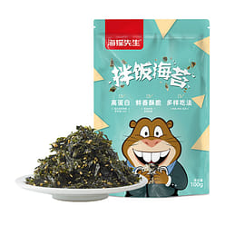 Mr. Beaver mixed rice, seaweed shreds, roasted seaweed shreds 100g * 1 bag 1 box