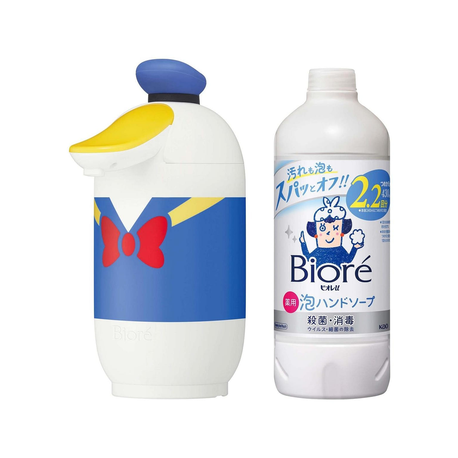 Kao x Donald Duck Biore U Automatic Foam Soap Set 430 밀리리터