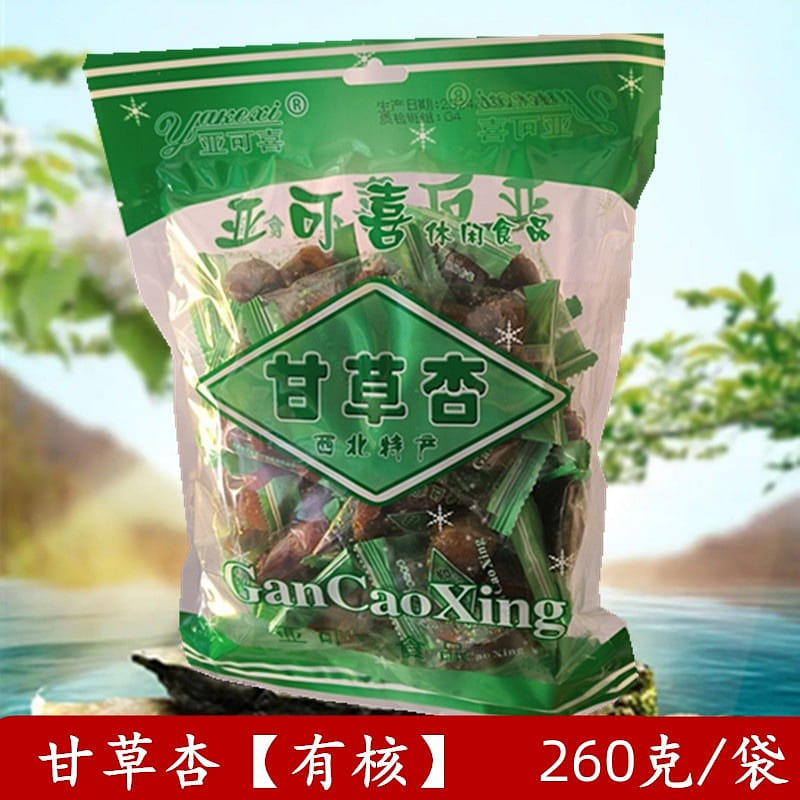 Leisure Snacks Dried apricot preserved fruit sweet and sour preserves 260g/ 1 ส่วน