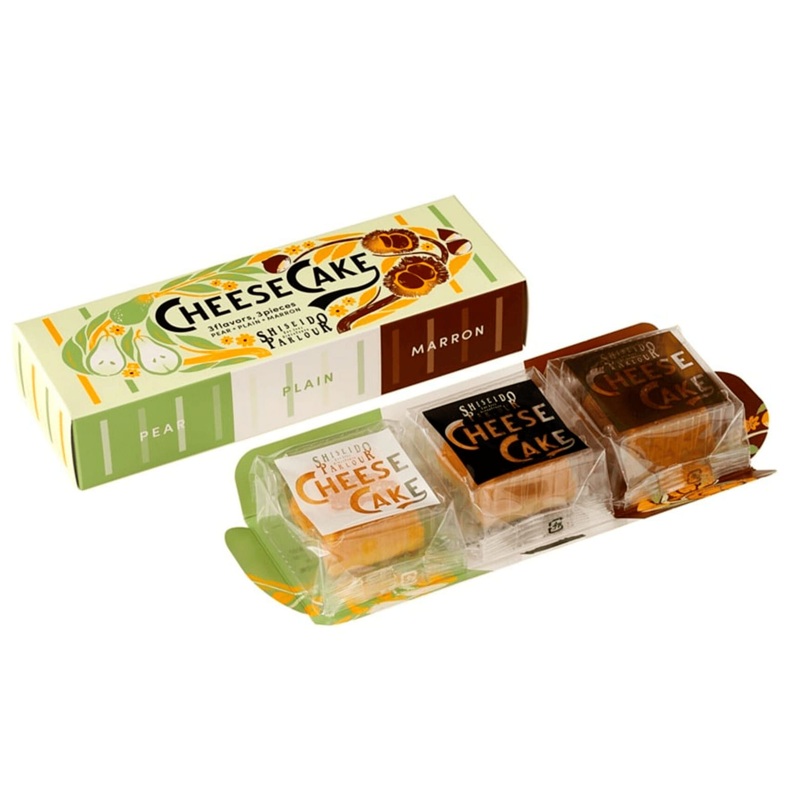 SHISEIDO Parlour Cheese Cake Assorted 3pc 1 box