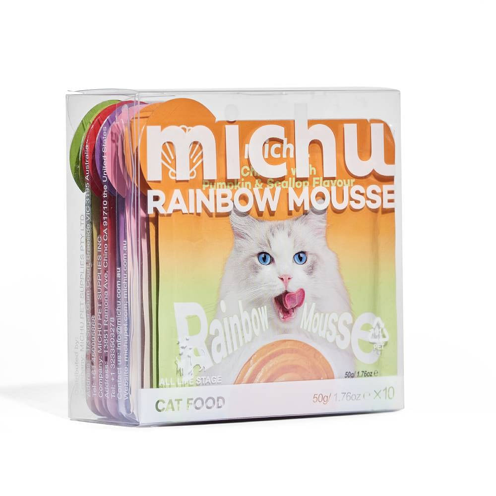 Michu Rainbow Mousse - Mixed Flavour(5 Flavour*2) 1.3 lb