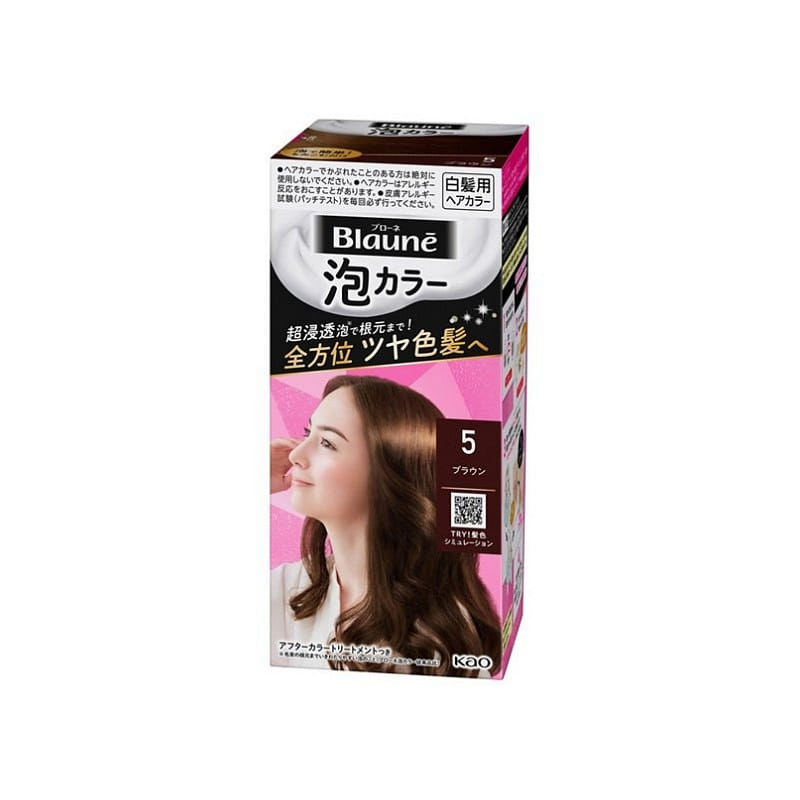 Kao Blone Foam Color 5 Brown 108ml 1 개