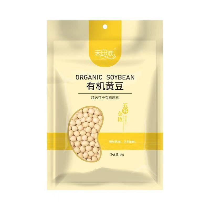 禾田欢有机黄豆非转基因东北大豆杂粮1000g*1袋 1000 克