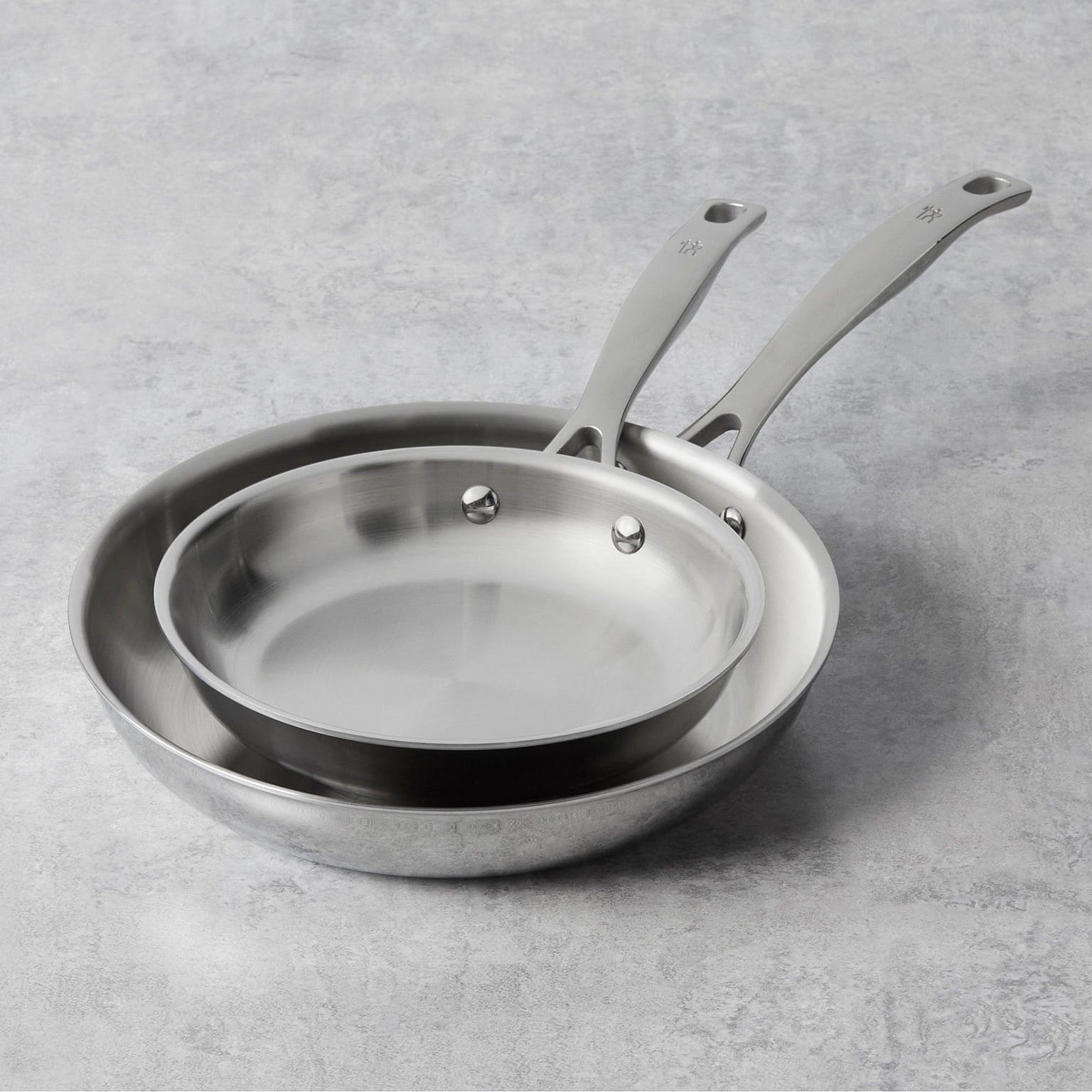 Henckels Clad H3 2-pc Stainless Steel 8-in & 10-in Fry Pan Set 1 phần