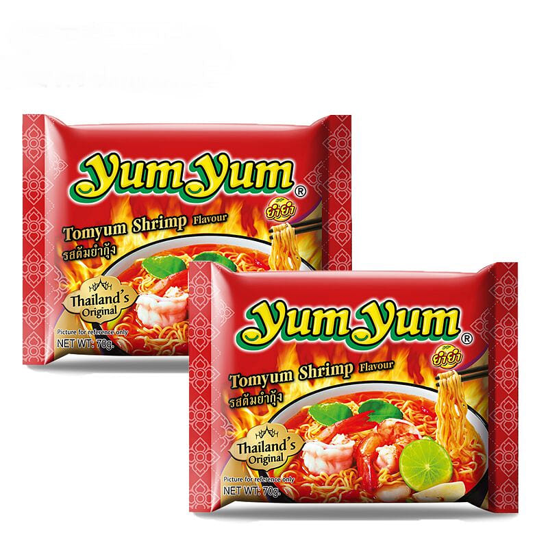 YumYum Tom Yum Clear Soup Noodles 70g x2 140 กรัม