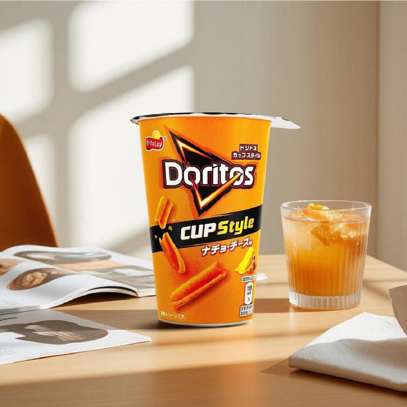 Corn Chips Snack Nacho Cheese Flavor 60 그램