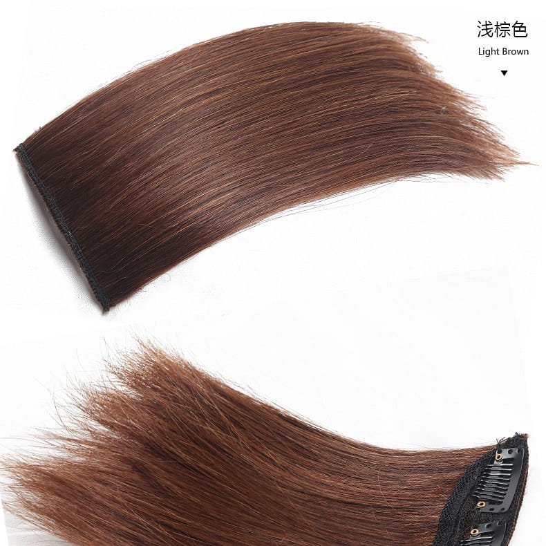 Premium Synthetic Invisible hair pad piece seamless clip,【DFP-A】lightbrown20cm 1 อัน