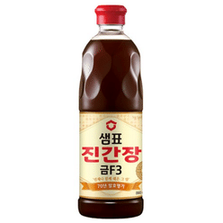 [한국 직배송] 샘표 진 간장 금F3 860ml, 1병 860 밀리리터