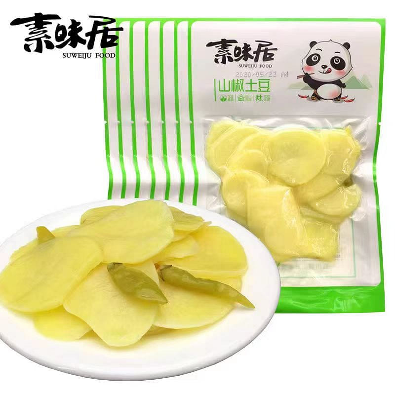 素味居 山椒土豆片 80g*3包 240 克