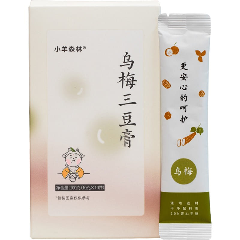 Xiaoyang Forest Ume Three Bean Drink Cream 100g (10 bags) 1 box