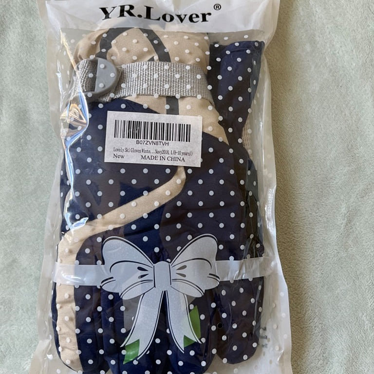 YR.Lover Youth Waterproof Ski Gloves Navy(7-12Y) 1 개