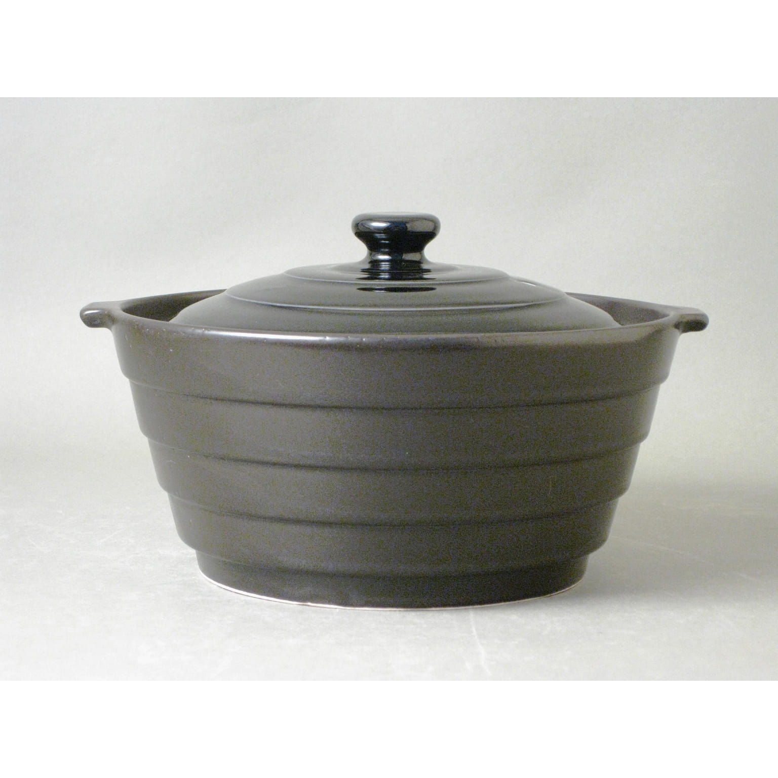 Arita Ware Handmade Hotpot (Black, 8.3" x 7.6") Made in Japan 1 อัน