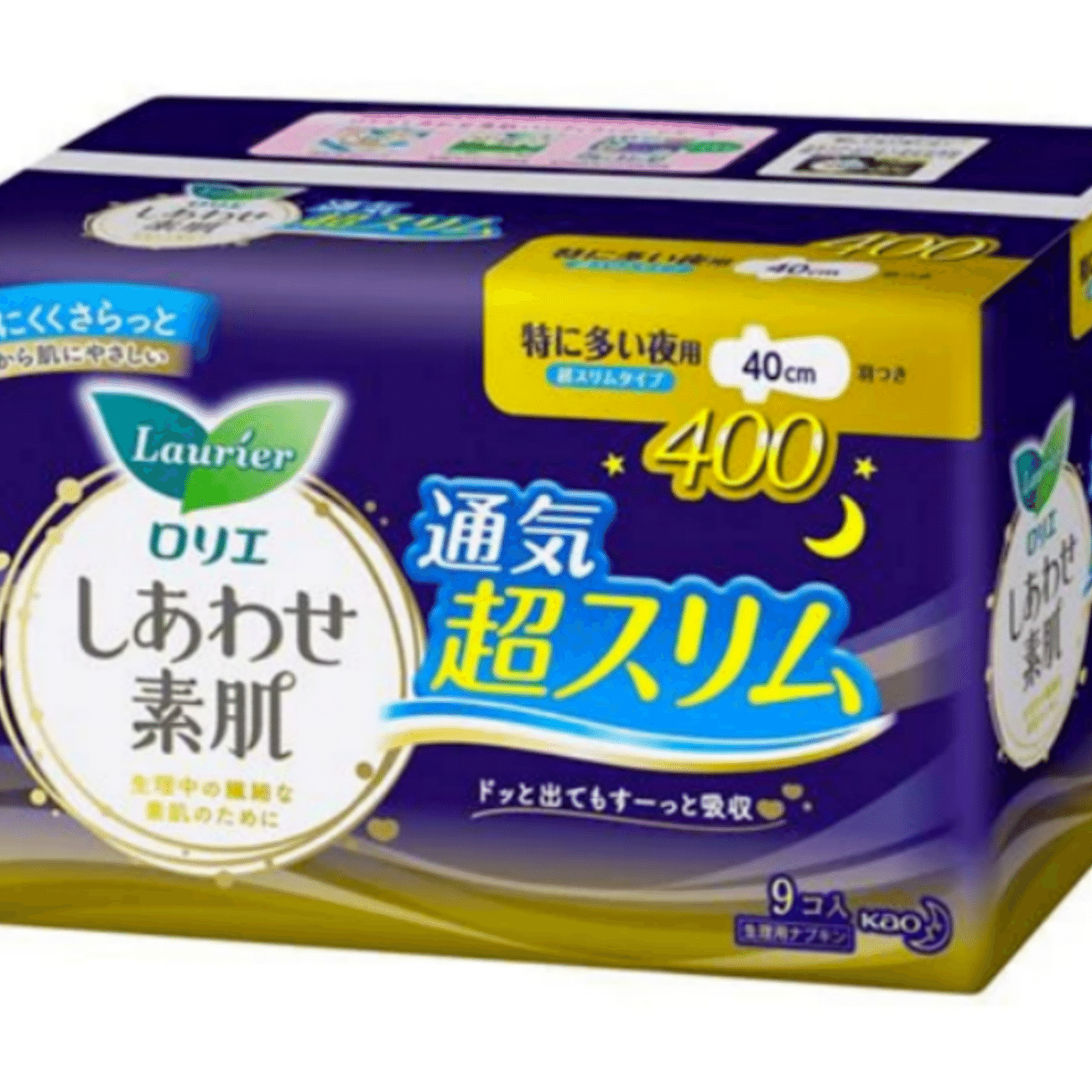Kao Laurier Sanitary Pads, 40 cm, 9 Pieces, Ultra-Thin 1 อัน