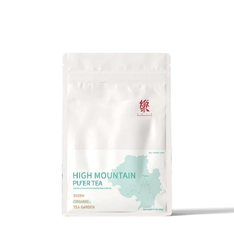 ZhengShanTang Lapsangstore Yunnan 2668m Altitude Organic Manor Puer Tea Pouch 50 그램