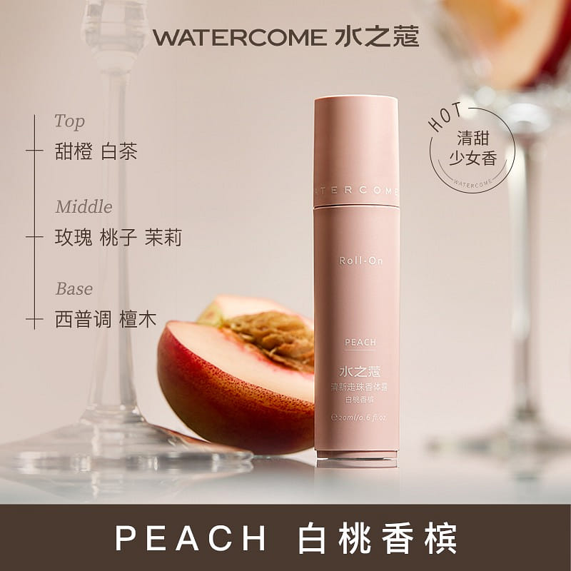 WATERCOME ROLL-ON DREW - PEACH 20 ml